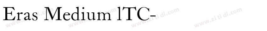 Eras Medium lTC字体转换